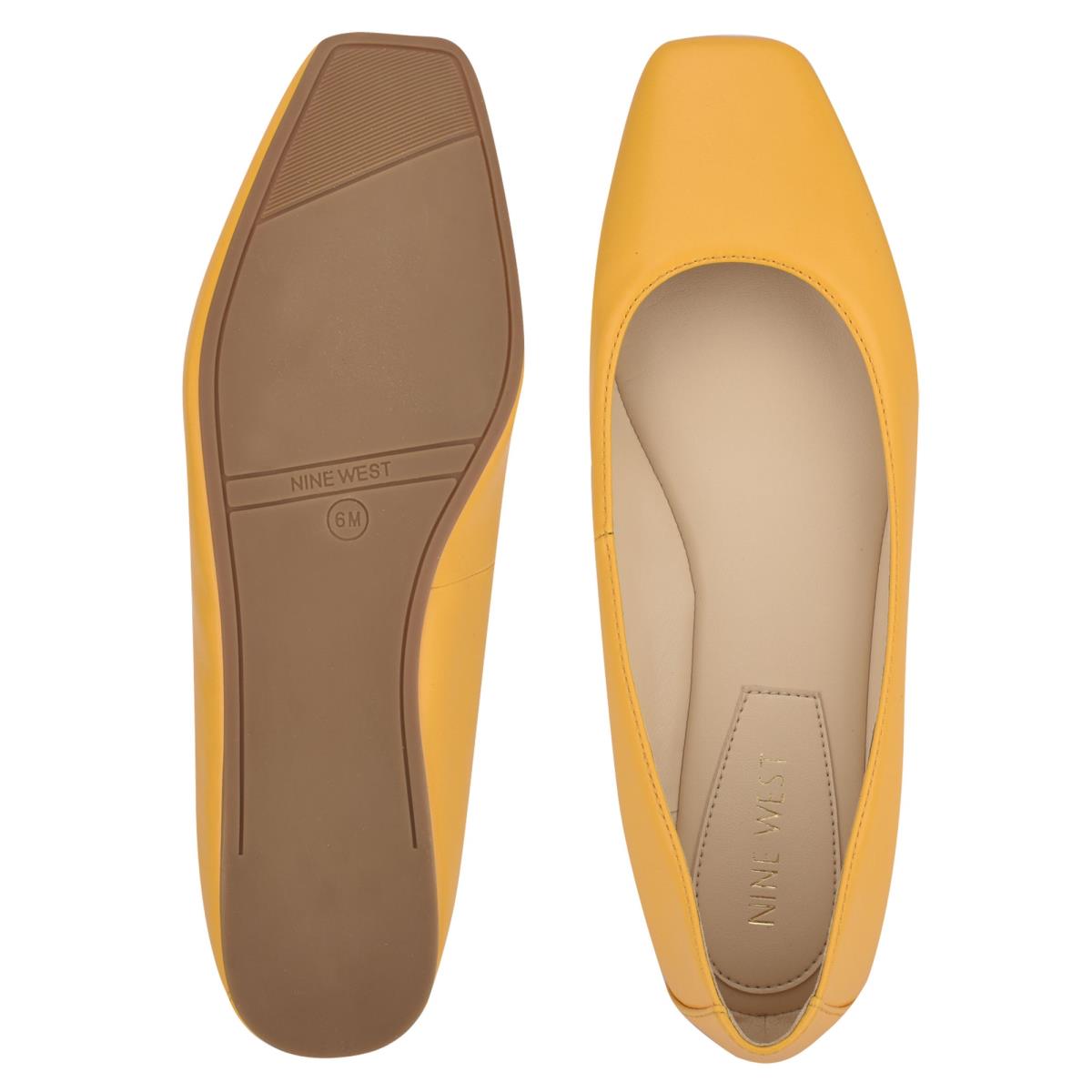 Ballerinas Nine West Alena Square-Toe Mujer Amarillo | 7036UCXVL