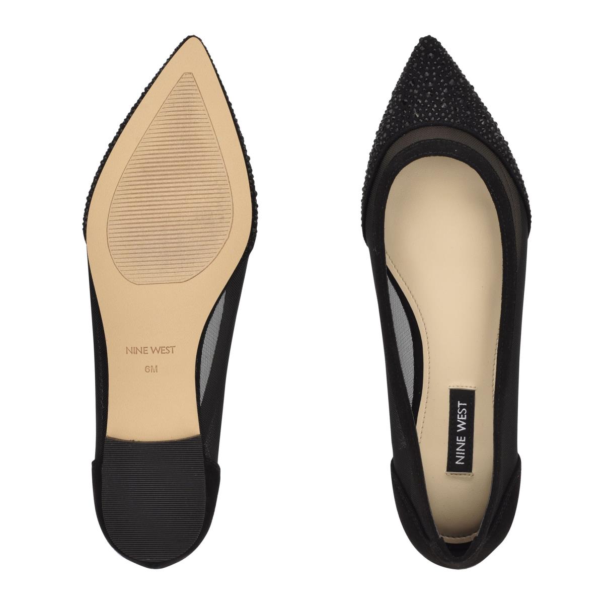 Ballerinas Nine West Bogus Pointy Toe Mujer Negras Negras | 5940RGEXD