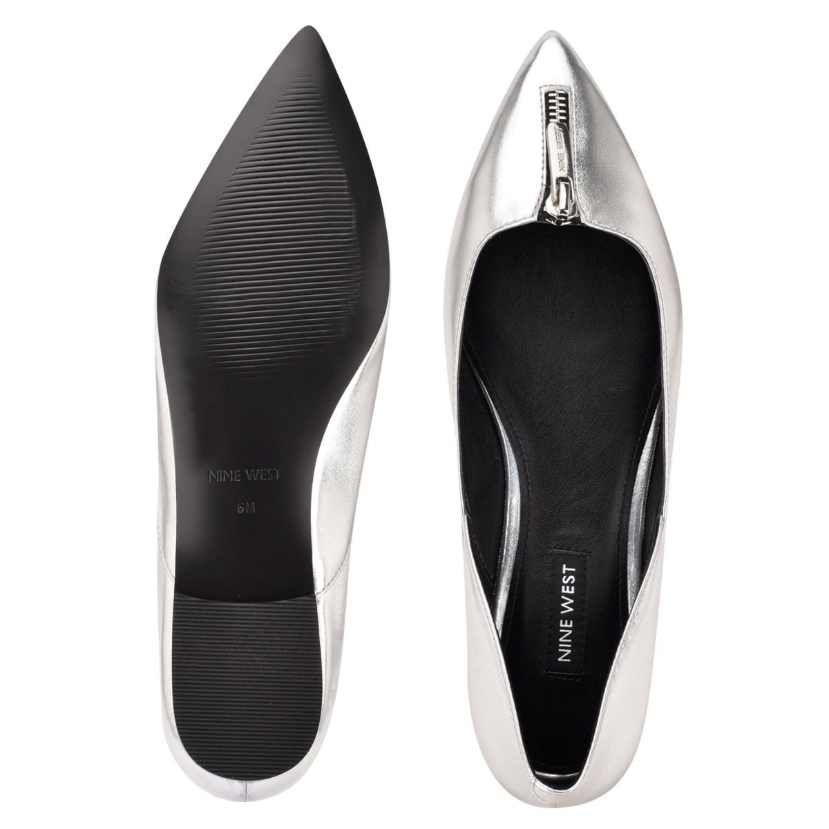 Ballerinas Nine West Brina Pointy Toe Mujer Plateadas | 5921BZLWI