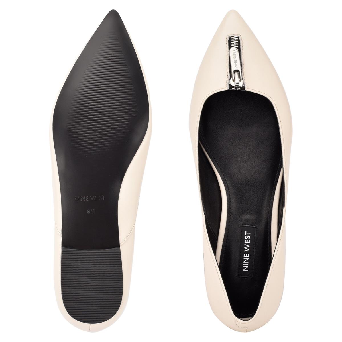 Ballerinas Nine West Brina Pointy Toe Mujer Creme | 9184ENMAB