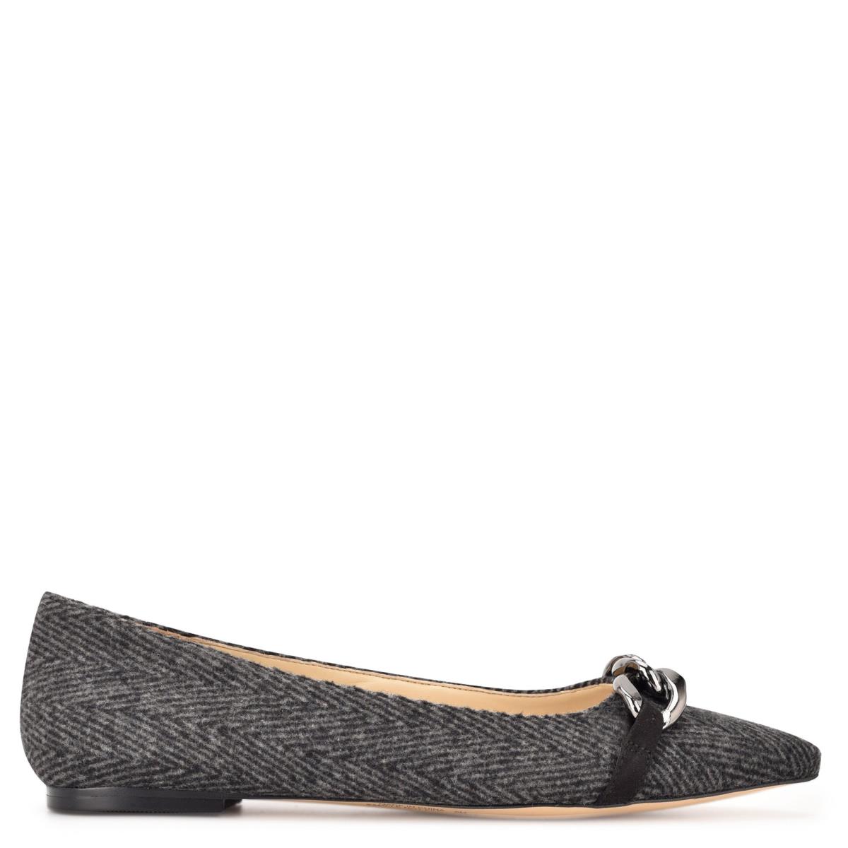 Ballerinas Nine West Brinks Pointy Toe Mujer Gris | 1749BVQFZ