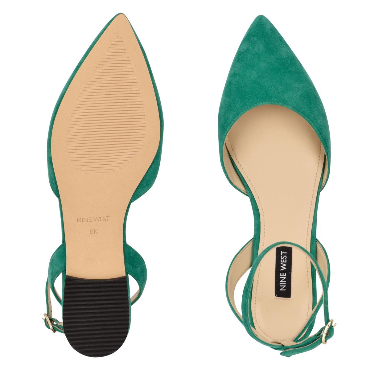 Ballerinas Nine West Briy Pointy Toe Mujer Verde | 3189ADXZR