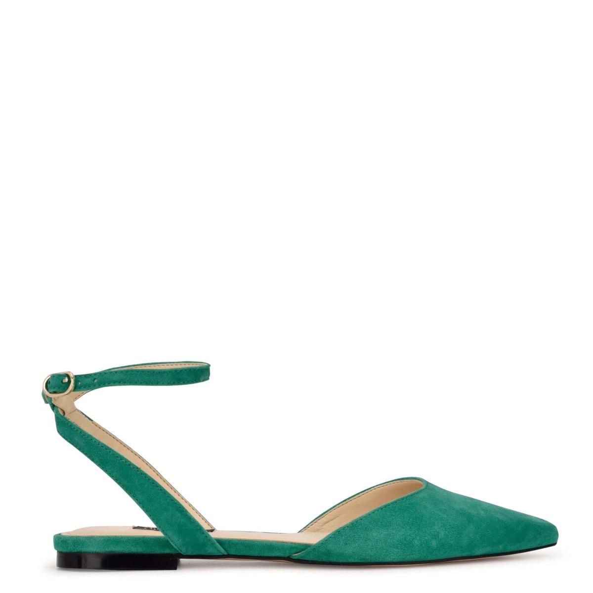 Ballerinas Nine West Briy Pointy Toe Mujer Verde | 3189ADXZR