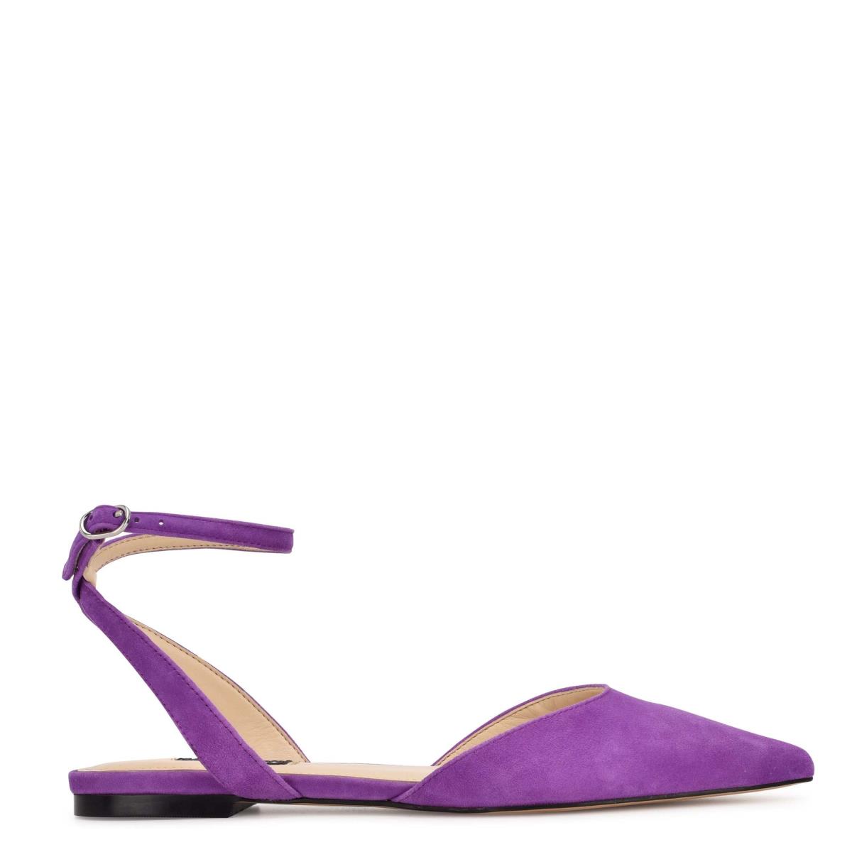 Ballerinas Nine West Briy Pointy Toe Mujer Moradas | 4963JXSCZ