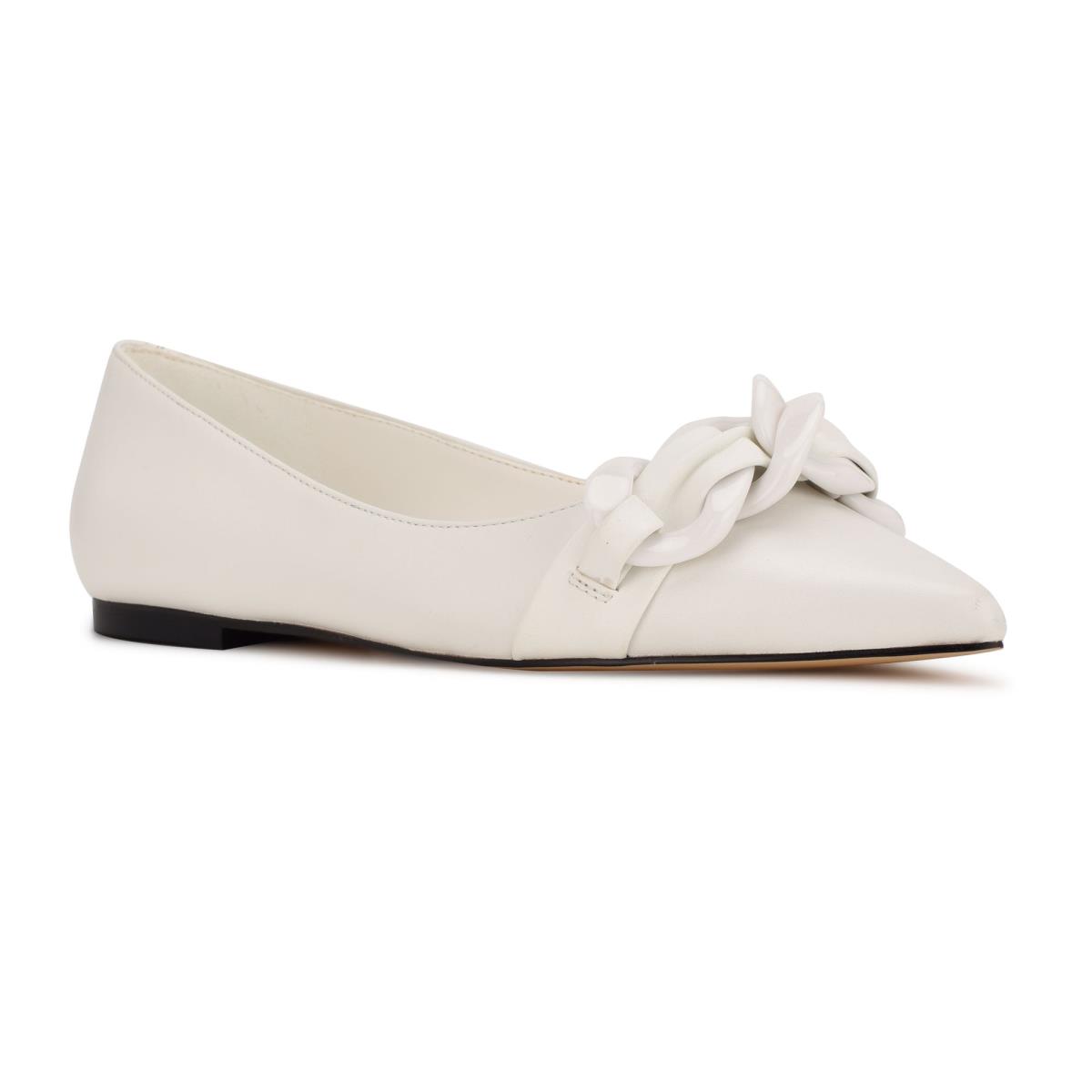 Ballerinas Nine West Buyme Pointy Toe Mujer Blancas | 4318EQGDP