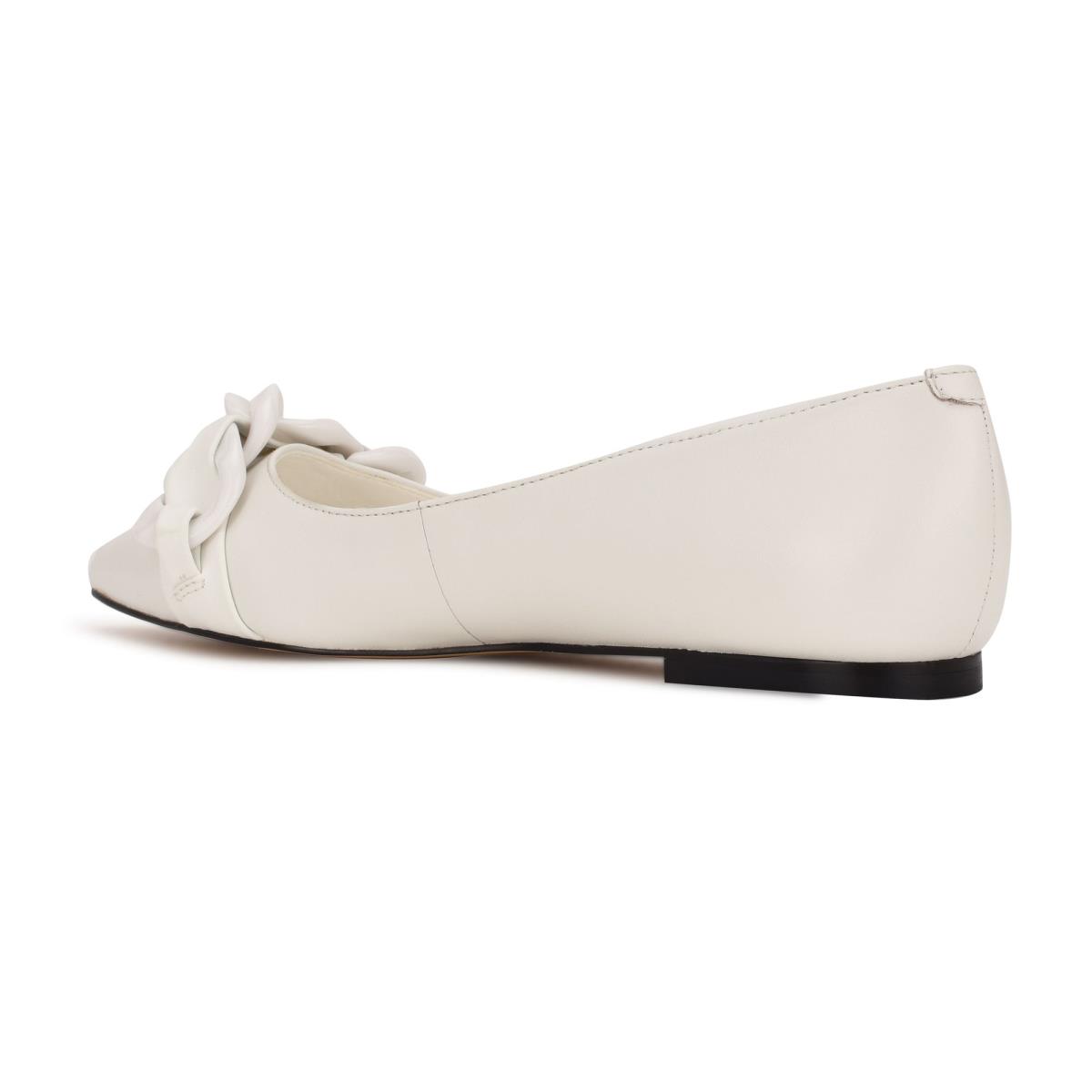 Ballerinas Nine West Buyme Pointy Toe Mujer Blancas | 4318EQGDP