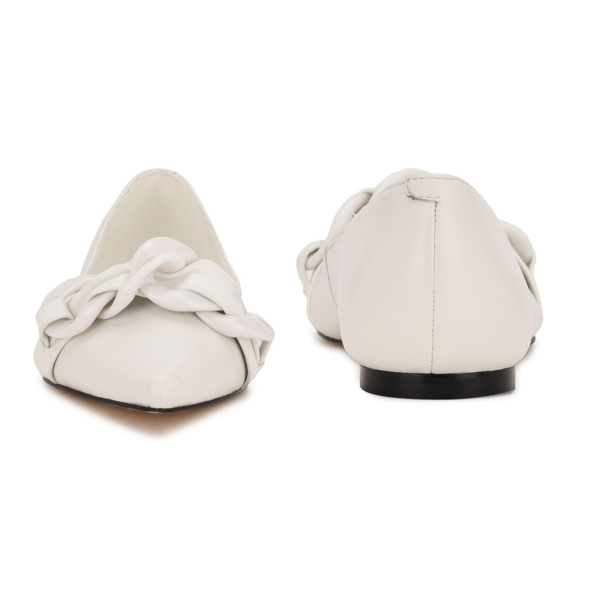 Ballerinas Nine West Buyme Pointy Toe Mujer Blancas | 4318EQGDP