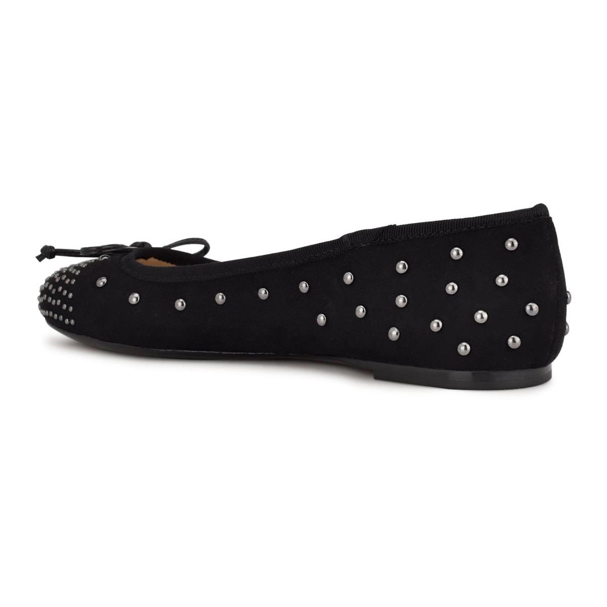 Ballerinas Nine West Curvy Studded Ballet Mujer Negras | 3457WCIUF