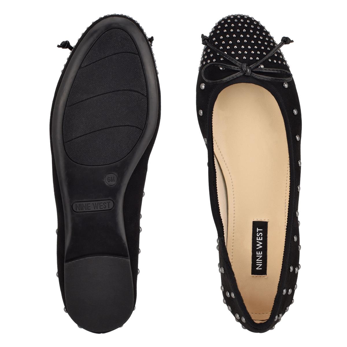 Ballerinas Nine West Curvy Studded Ballet Mujer Negras | 3457WCIUF