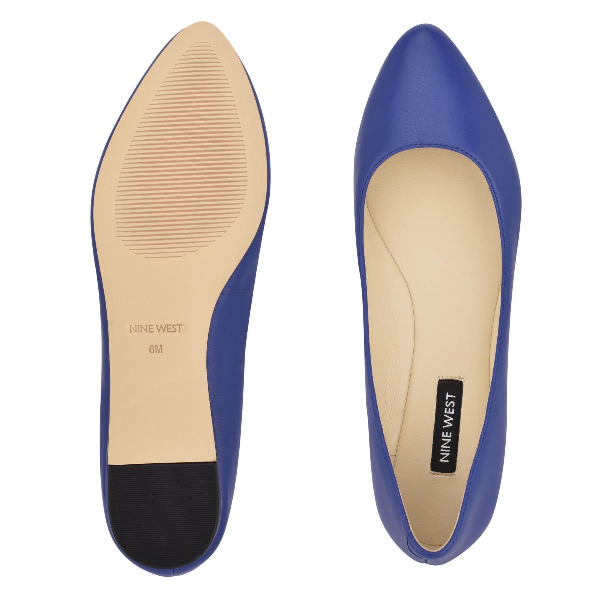 Ballerinas Nine West Speakup Almond Toe Mujer Azul Marino | 1052CYZVG