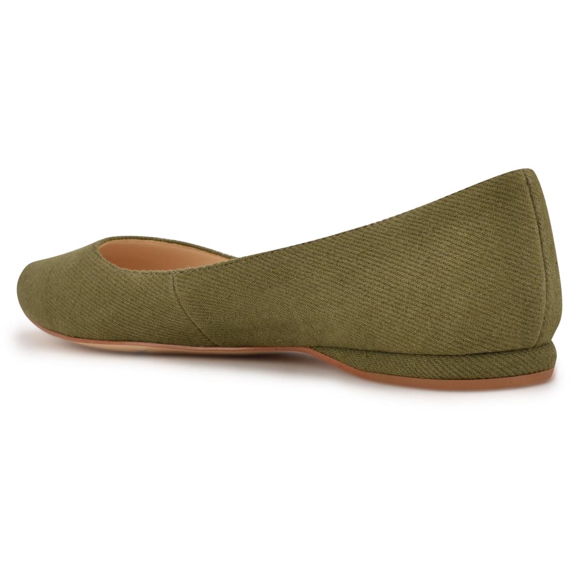 Ballerinas Nine West Speakup Almond Toe Mujer Verde Oliva | 1586BIPOW