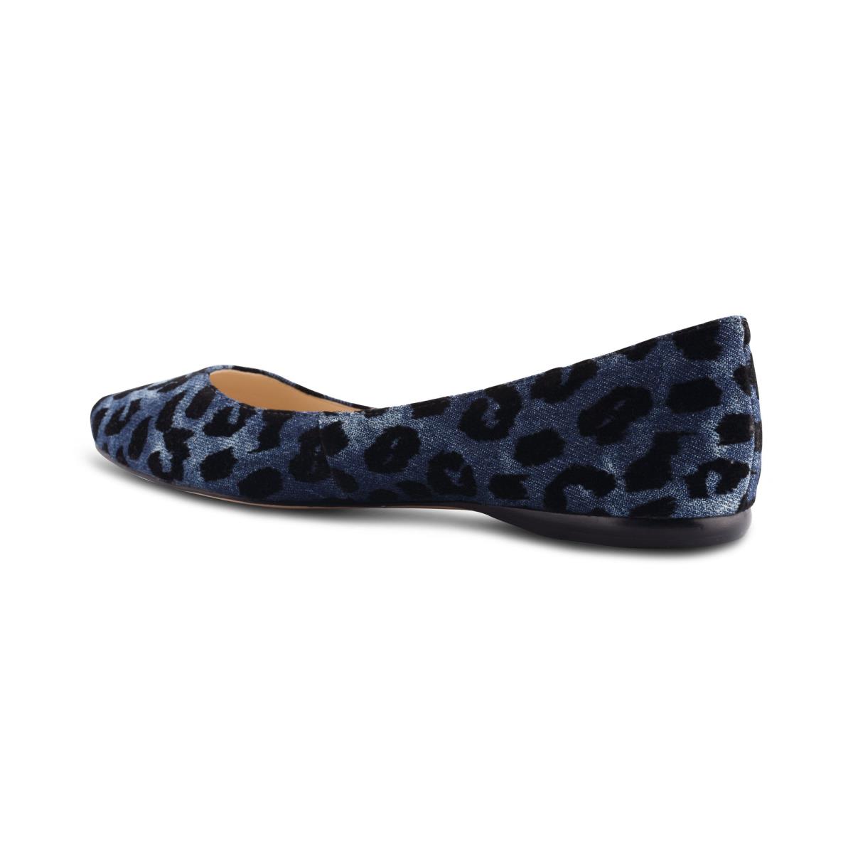 Ballerinas Nine West Speakup Almond Toe Mujer Azules Leopardo | 2078JTBAO