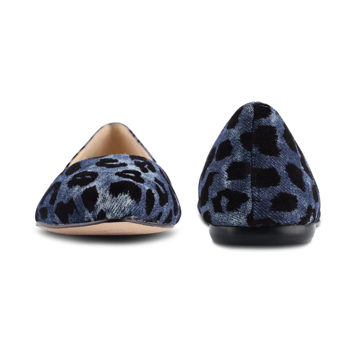 Ballerinas Nine West Speakup Almond Toe Mujer Azules Leopardo | 2078JTBAO