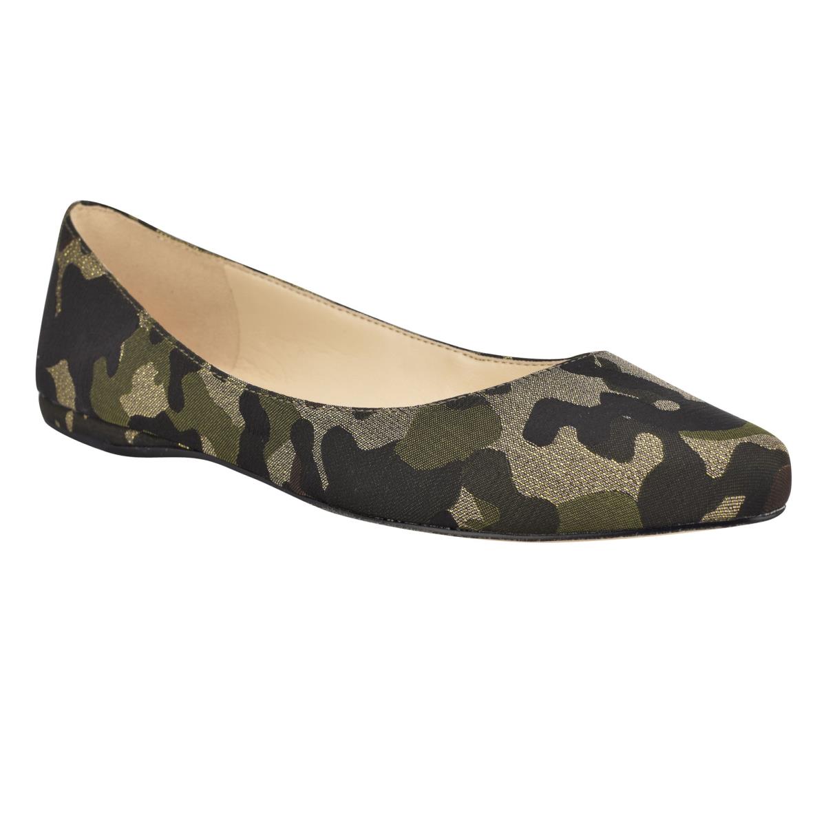 Ballerinas Nine West Speakup Almond Toe Mujer Verde Oliva | 5374PYZXI