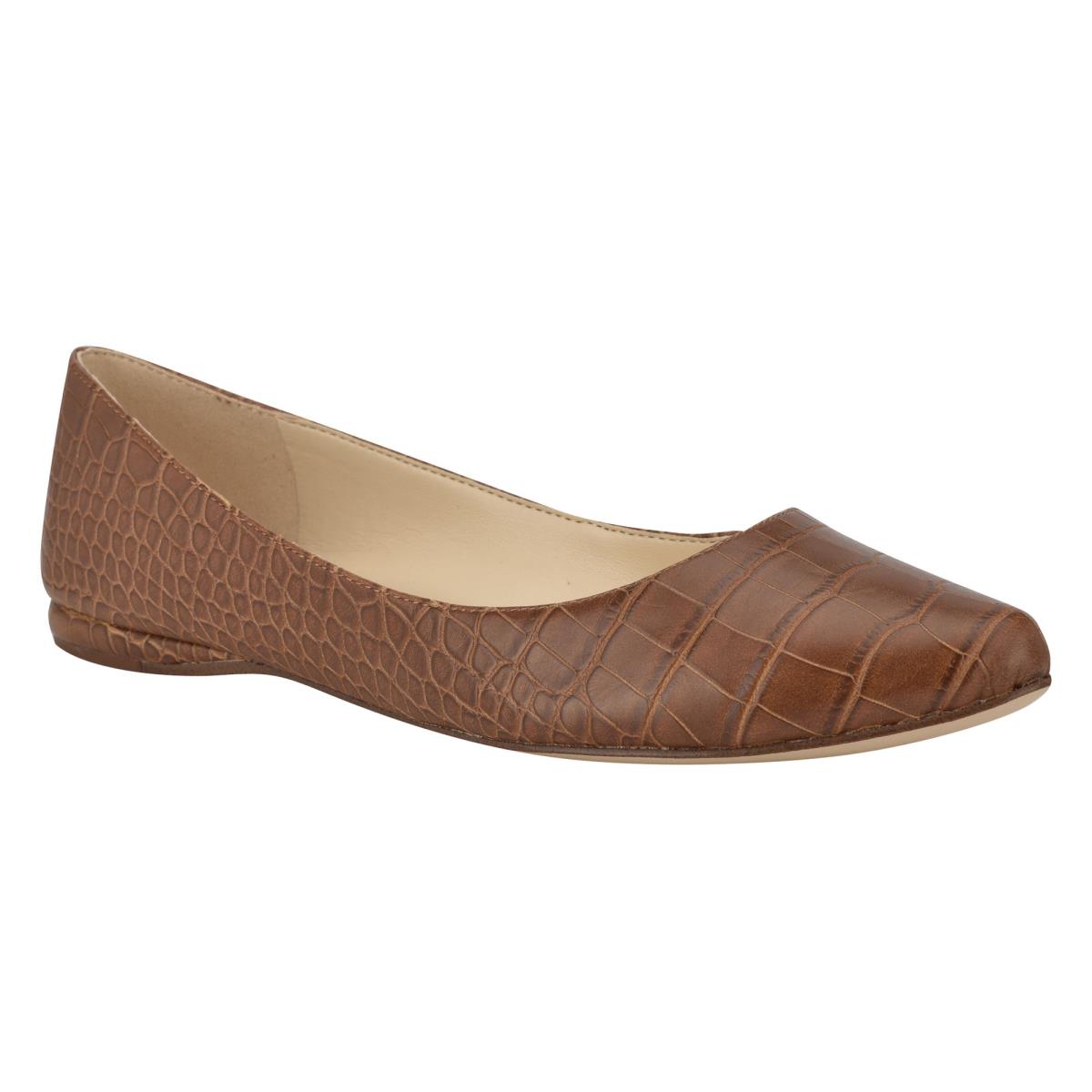 Ballerinas Nine West Speakup Almond Toe Mujer Marrones Serpent | 6514NHZAF