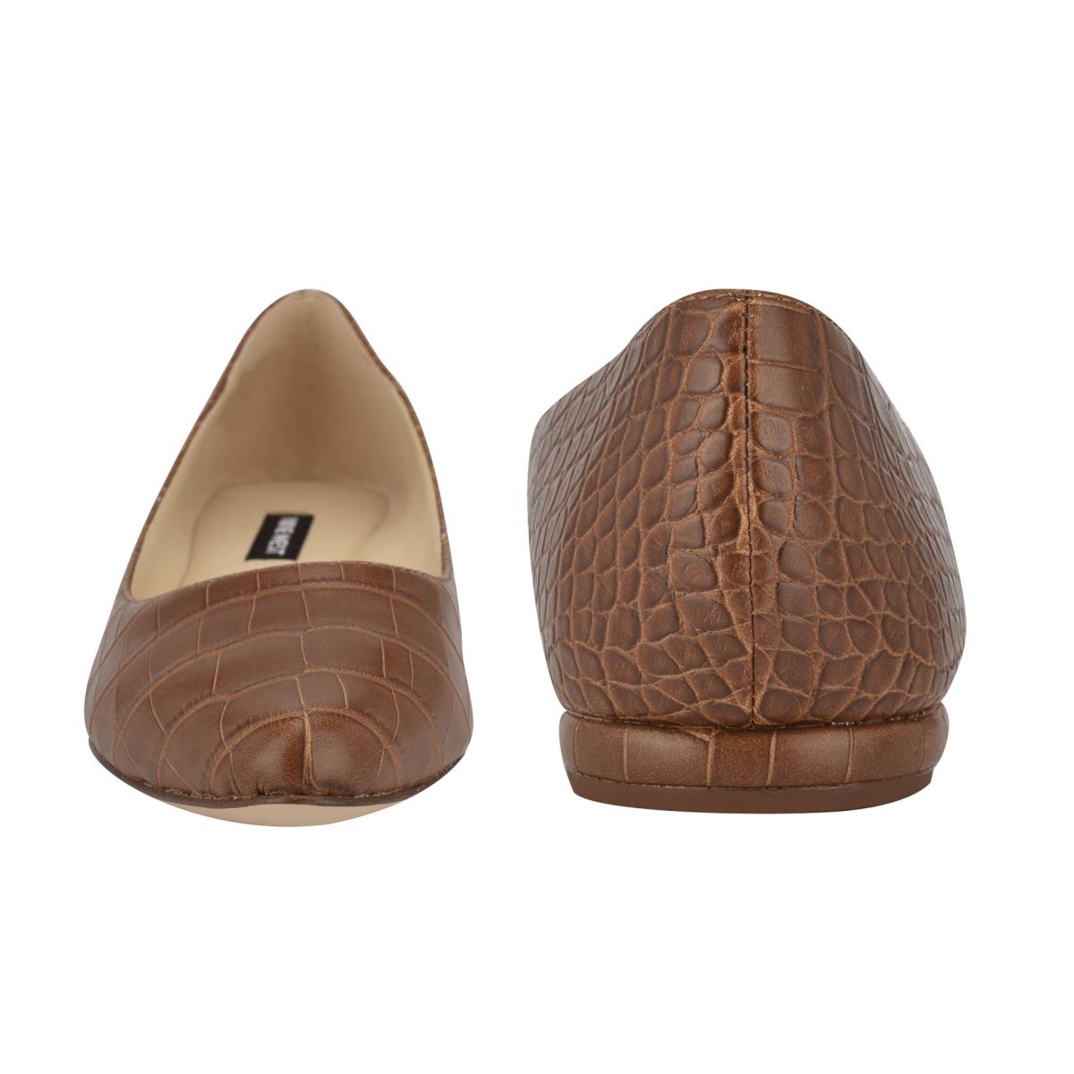 Ballerinas Nine West Speakup Almond Toe Mujer Marrones Serpent | 6514NHZAF