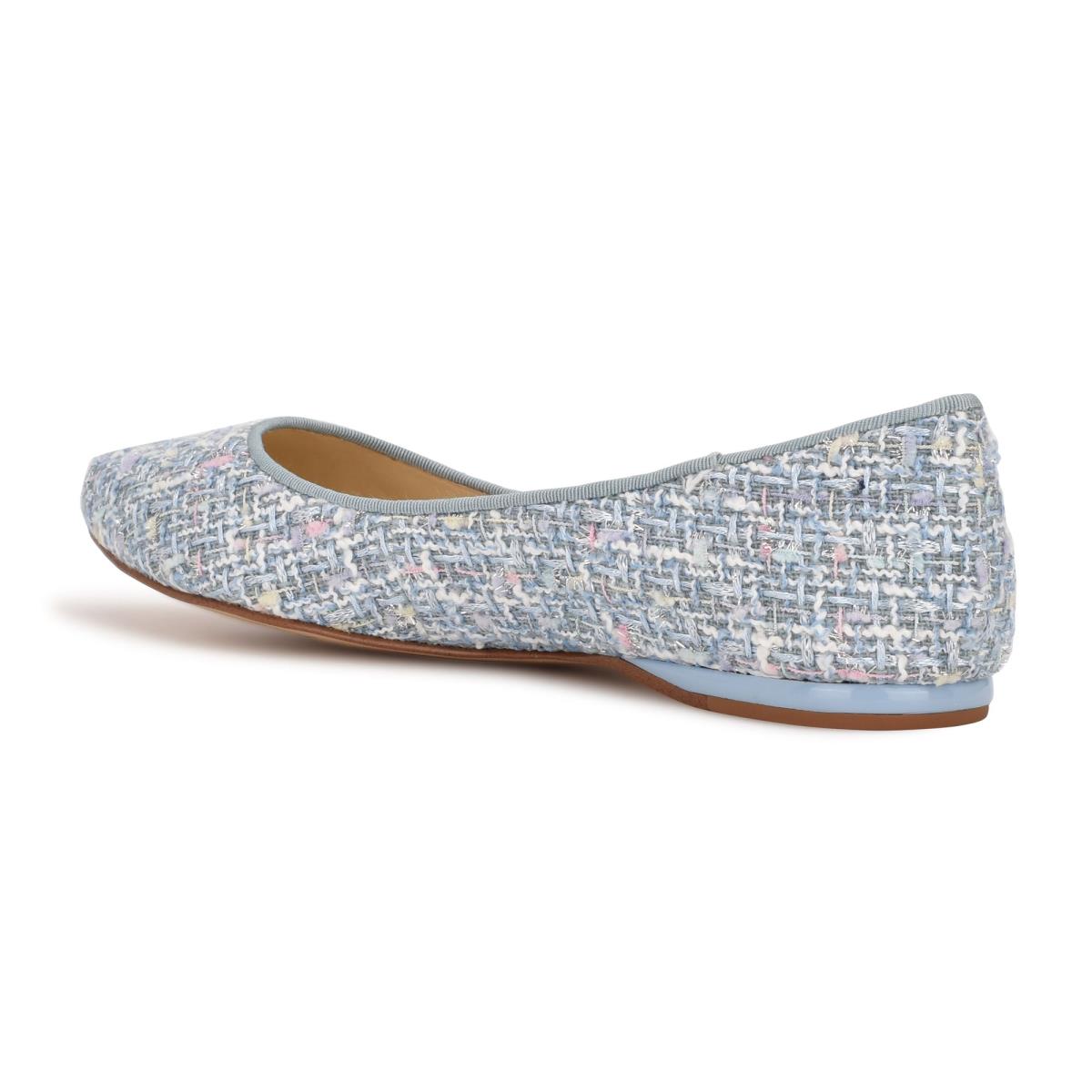 Ballerinas Nine West Speakup Almond Toe Mujer Azules Claro | 7023UYCJP