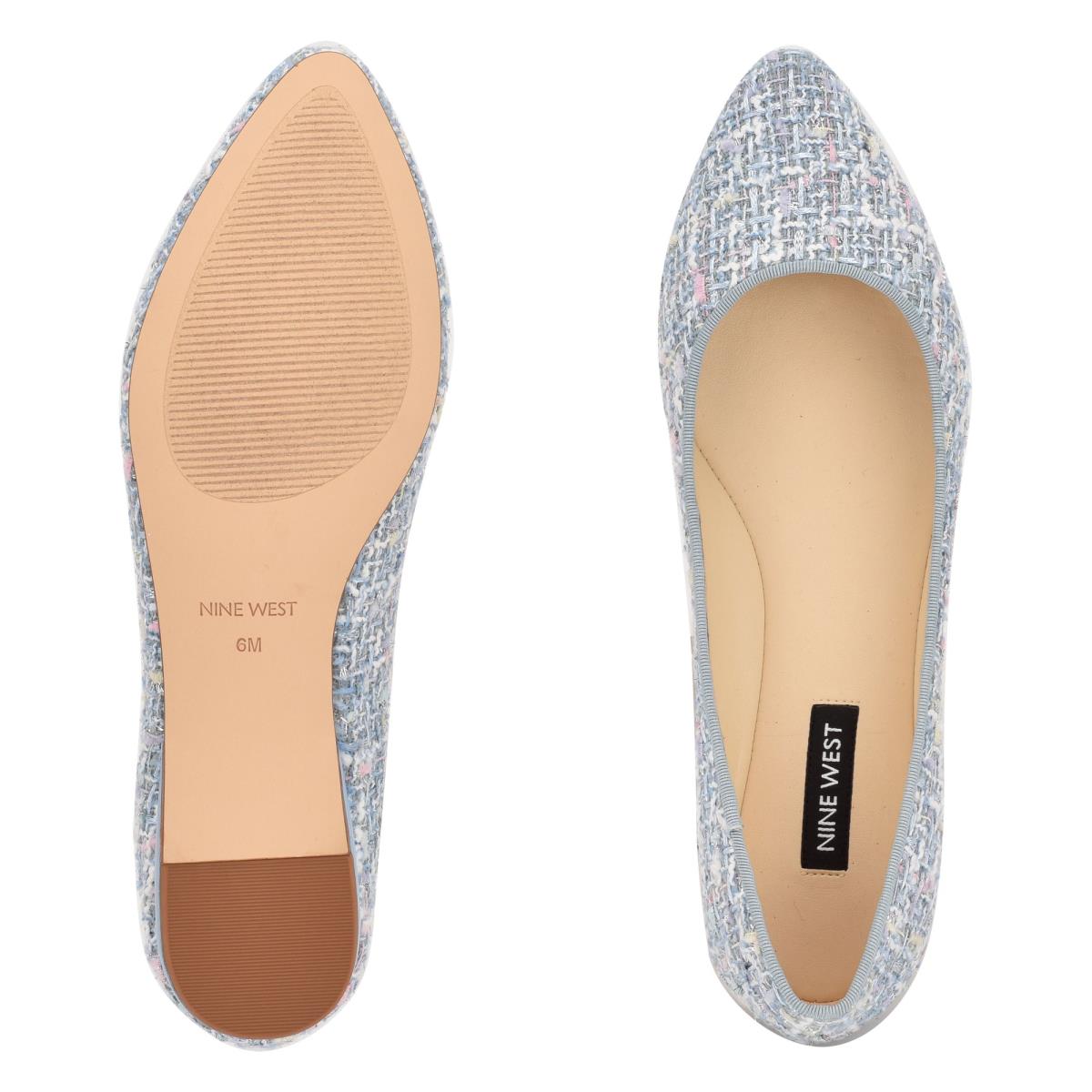 Ballerinas Nine West Speakup Almond Toe Mujer Azules Claro | 7023UYCJP