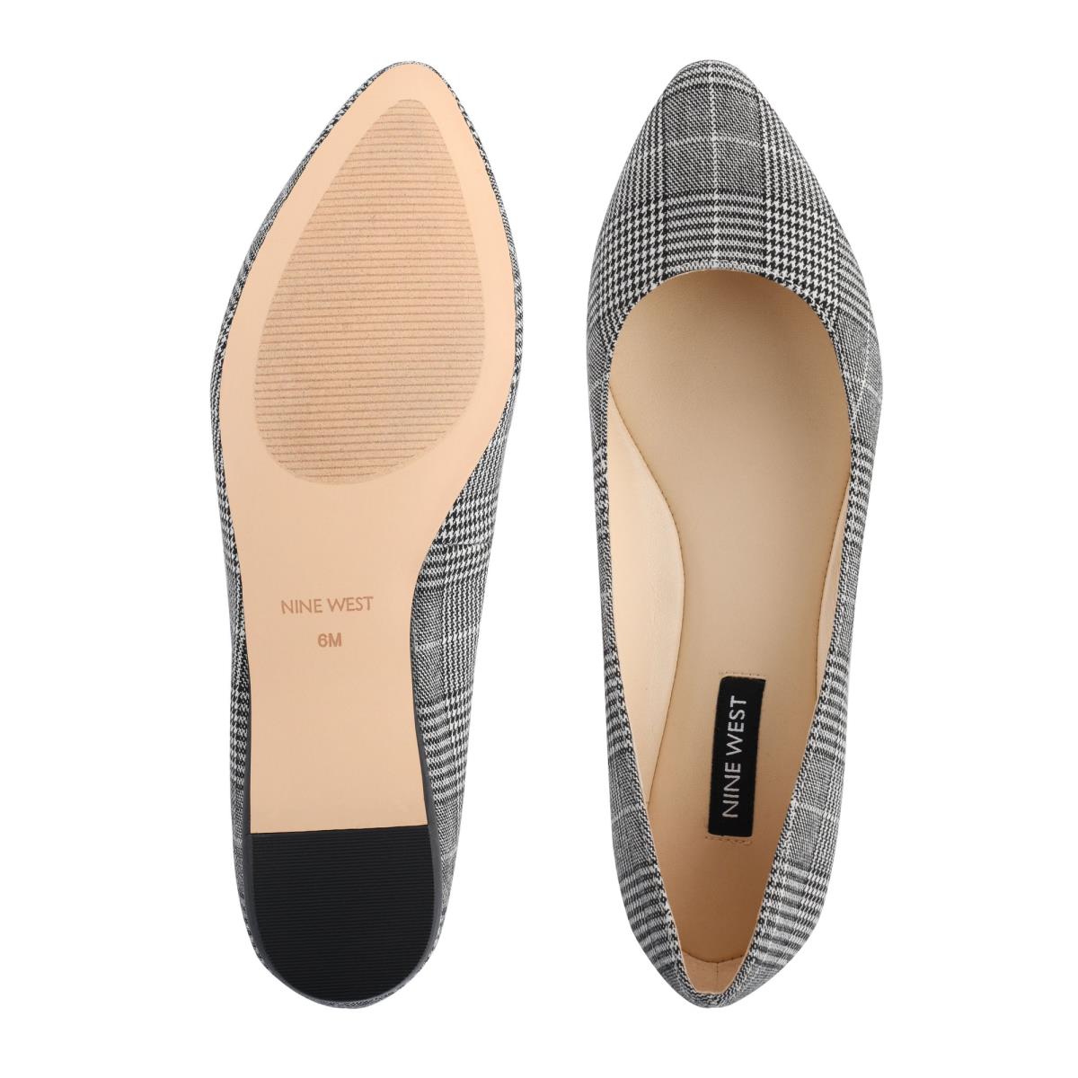 Ballerinas Nine West Speakup Almond Toe Mujer Negras Blancas | 8036MUXHY