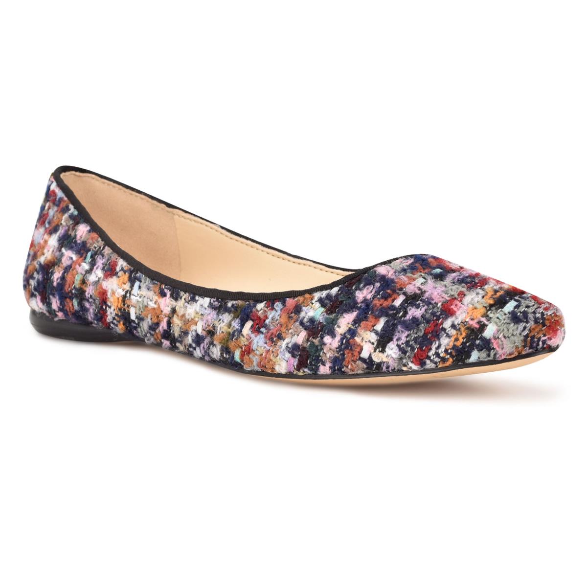 Ballerinas Nine West Speakup Almond Toe Mujer Azules Multicolor | 8175DCUKW