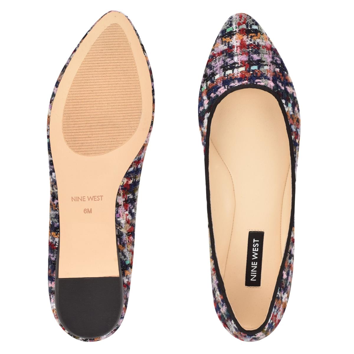 Ballerinas Nine West Speakup Almond Toe Mujer Azules Multicolor | 8175DCUKW