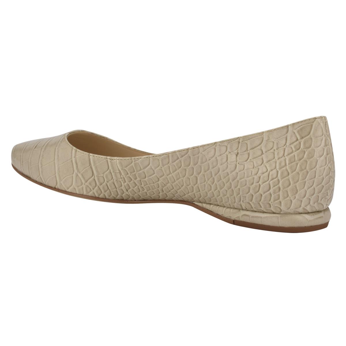 Ballerinas Nine West Speakup Almond Toe Mujer Gris Serpent | 8410AUHOL