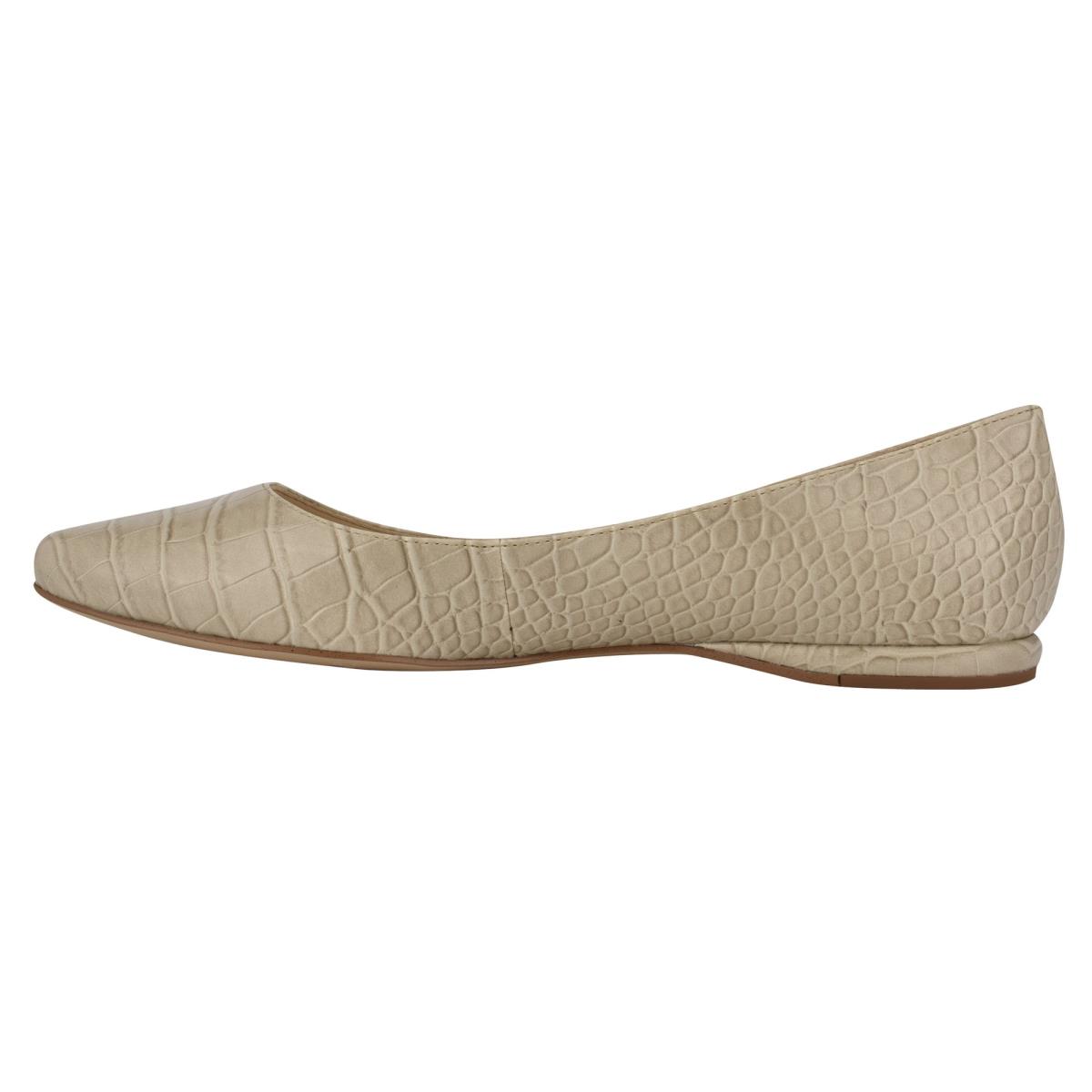 Ballerinas Nine West Speakup Almond Toe Mujer Gris Serpent | 8410AUHOL