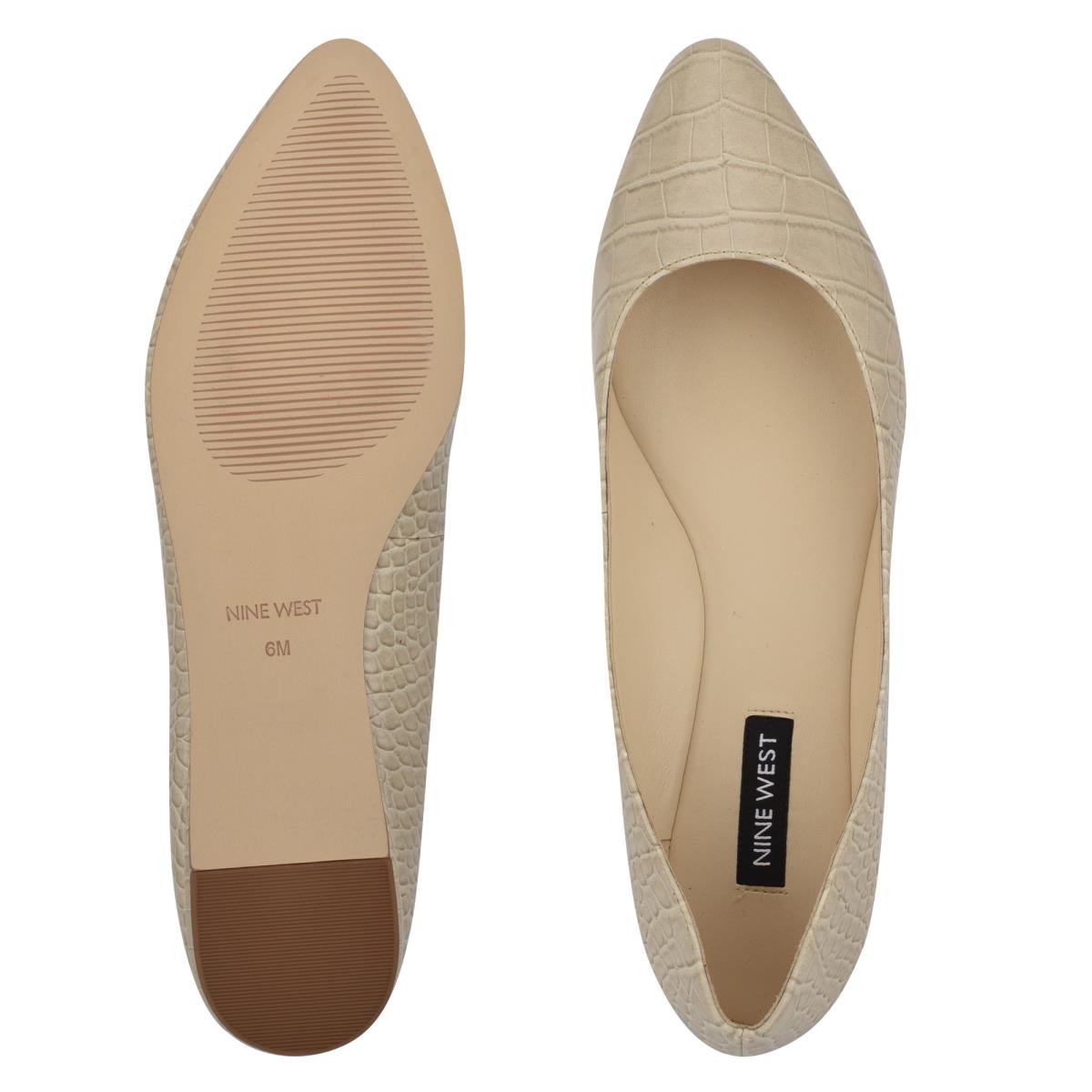 Ballerinas Nine West Speakup Almond Toe Mujer Gris Serpent | 8410AUHOL