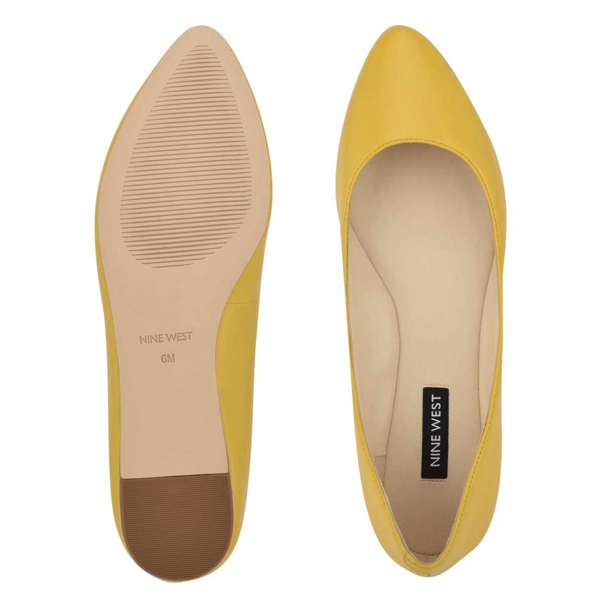 Ballerinas Nine West Speakup Almond Toe Mujer Amarillo | 8752NQKLU