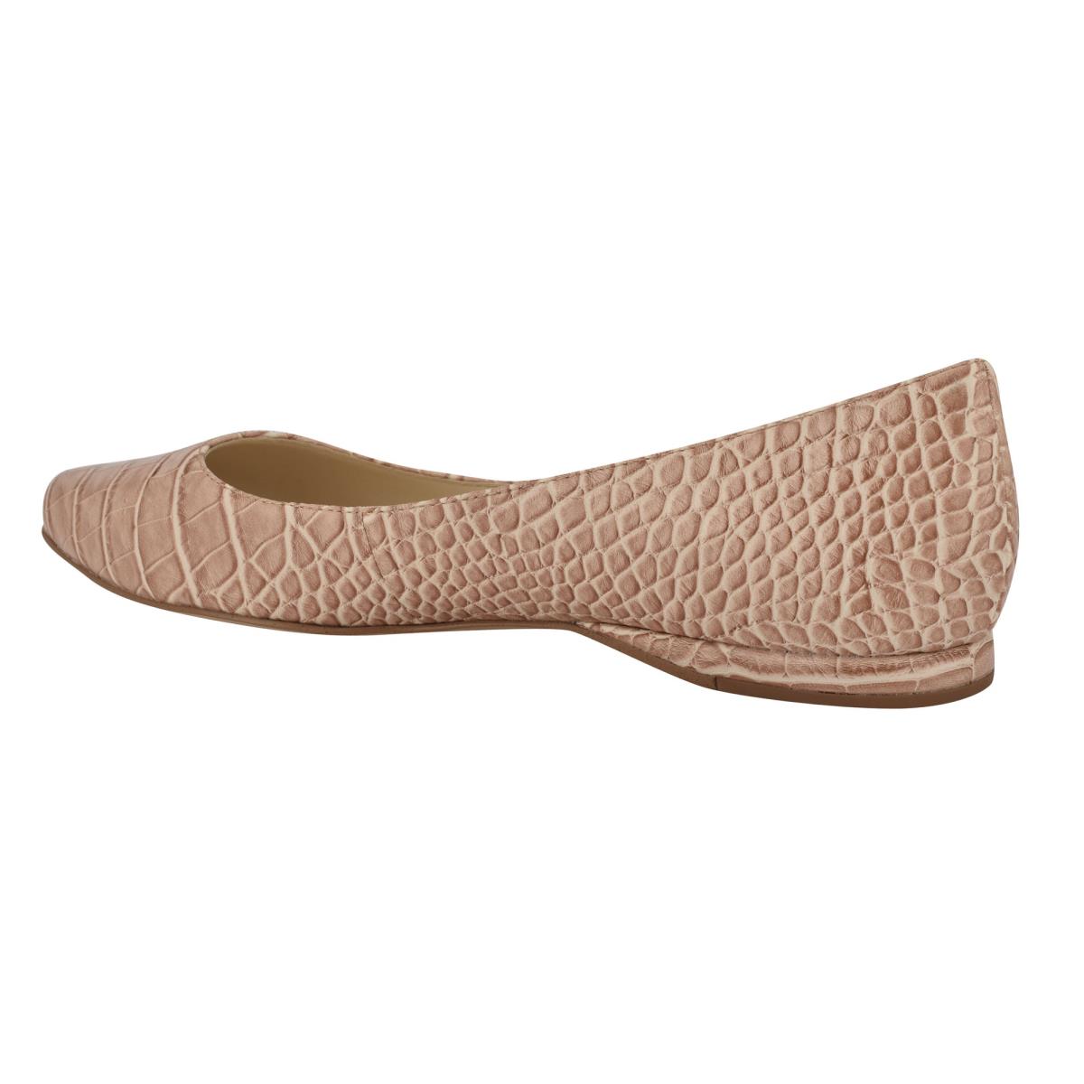 Ballerinas Nine West Speakup Almond Toe Mujer Rosas Serpent | 9421UTVMS