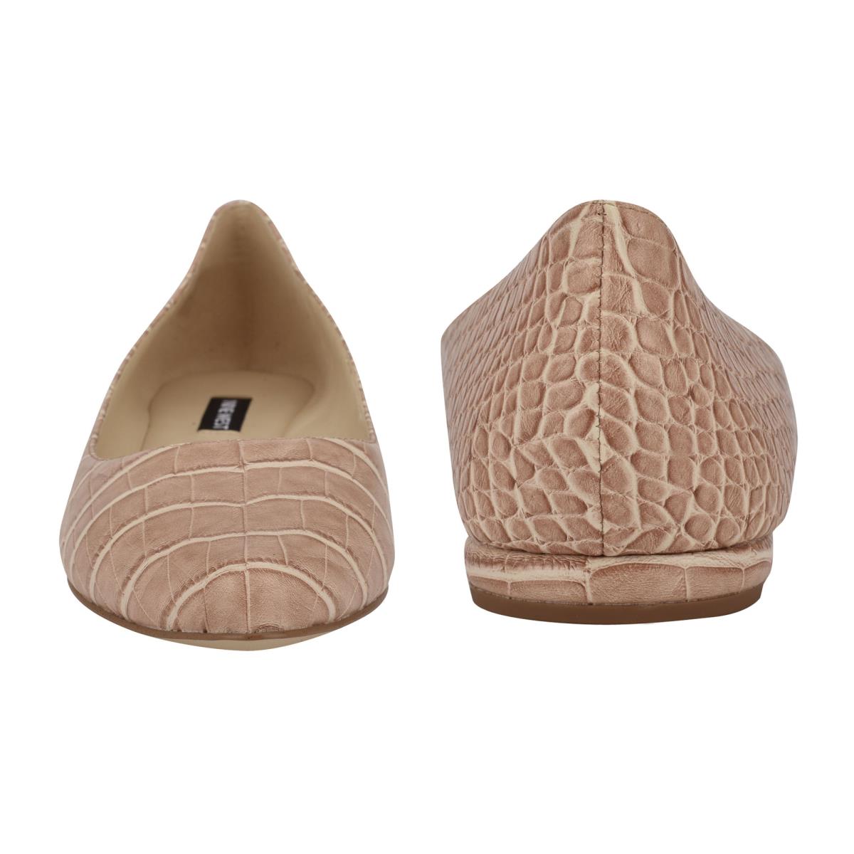 Ballerinas Nine West Speakup Almond Toe Mujer Rosas Serpent | 9421UTVMS