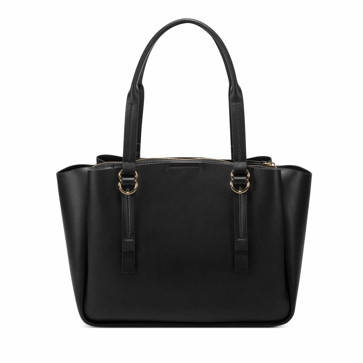 Bolso Satchel Nine West Maisie Jet Set Mujer Negras | 2360FZIER