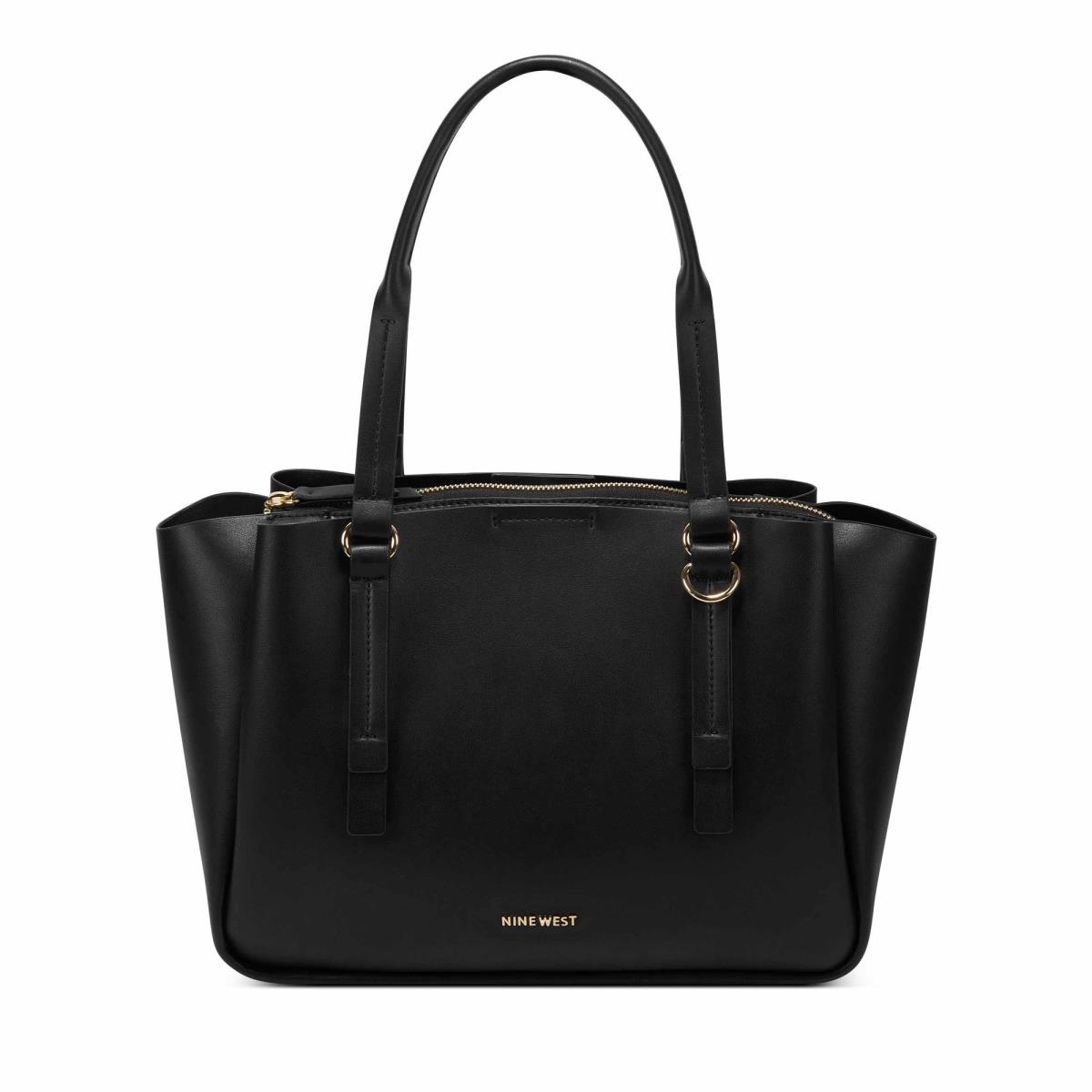 Bolso Satchel Nine West Maisie Jet Set Mujer Negras | 2360FZIER