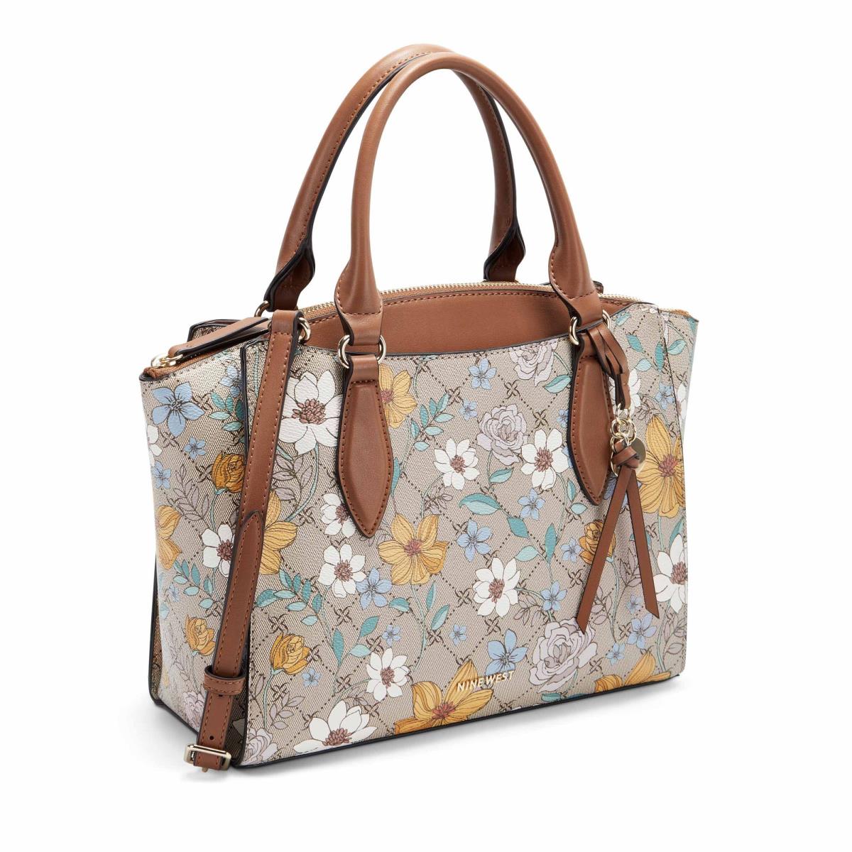 Bolso Satchel Nine West Paisley Jet Set Mujer Flores | 1854SMJHY