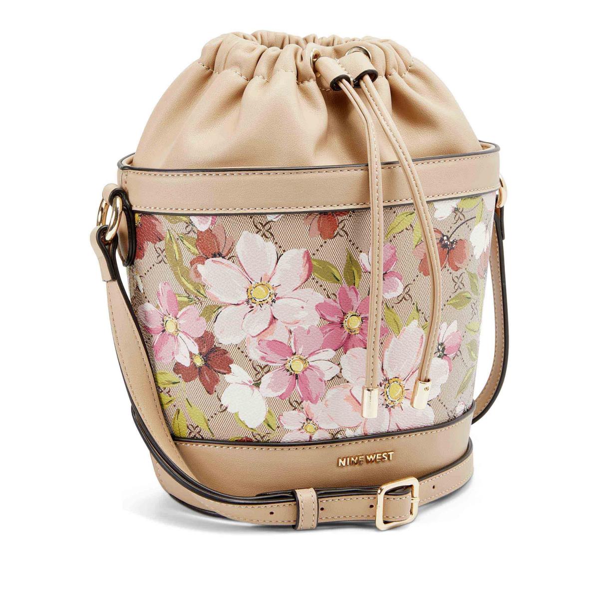 Bolsos Cruzados Nine West Laylin Drawstring Bucket Mujer Flores | 7953DGFTO