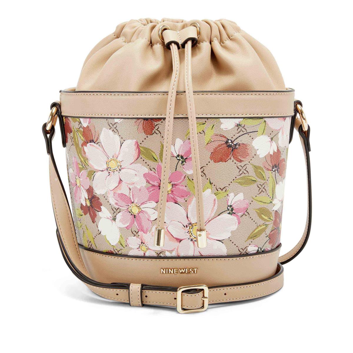 Bolsos Cruzados Nine West Laylin Drawstring Bucket Mujer Flores | 7953DGFTO