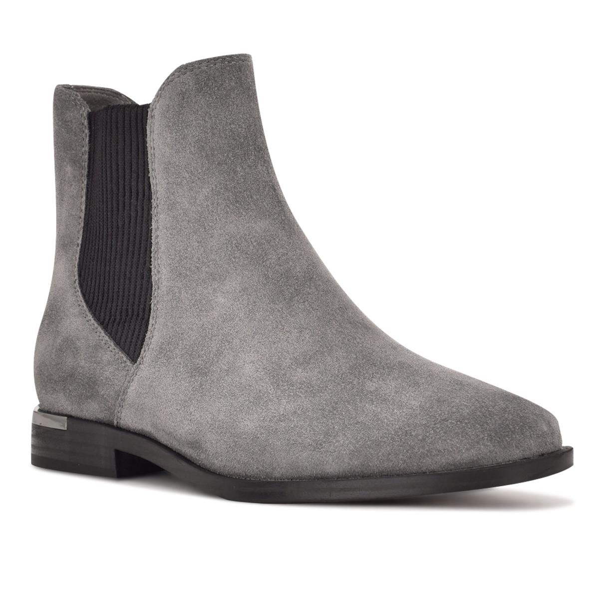 Booties Nine West Agate Chelsea Mujer Gris | 4325RFAJD