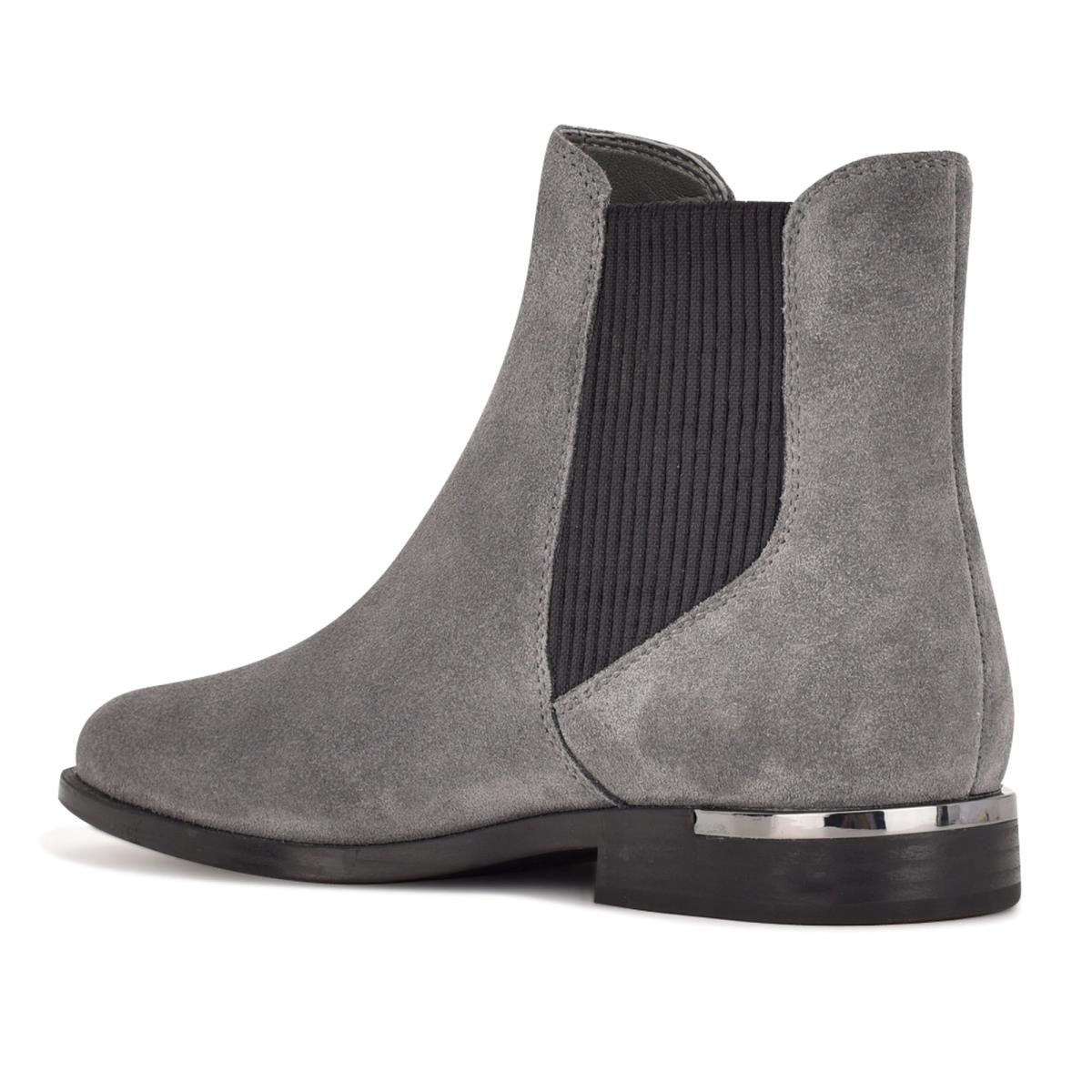 Booties Nine West Agate Chelsea Mujer Gris | 4325RFAJD