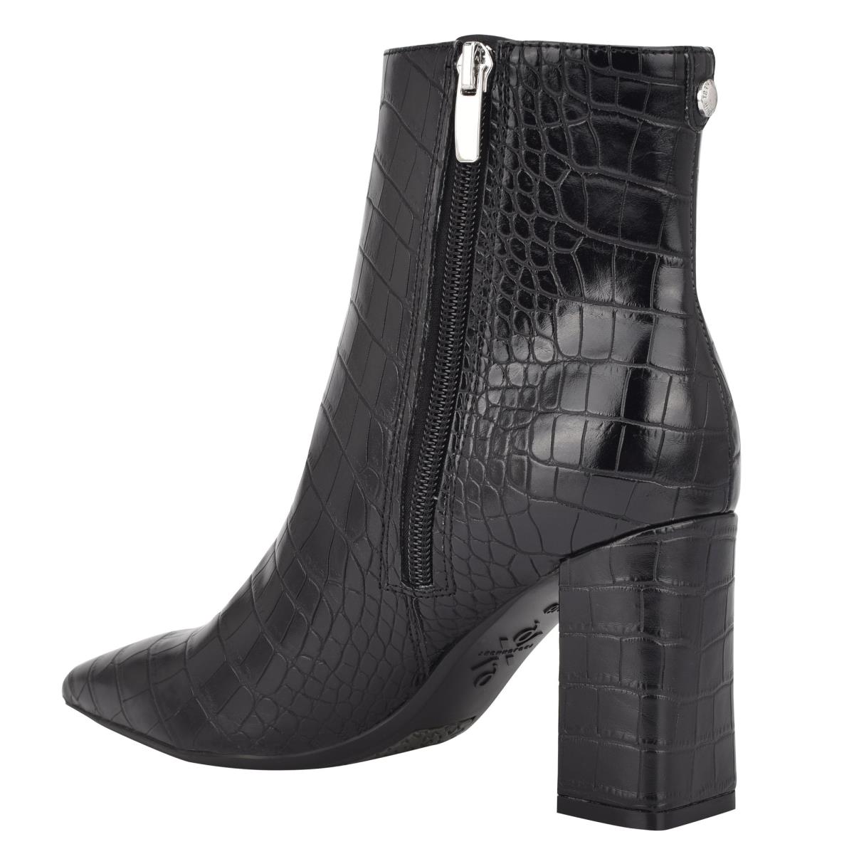 Booties Nine West Cacey 9x9 Heeled Mujer Negras | 9528QYRPN