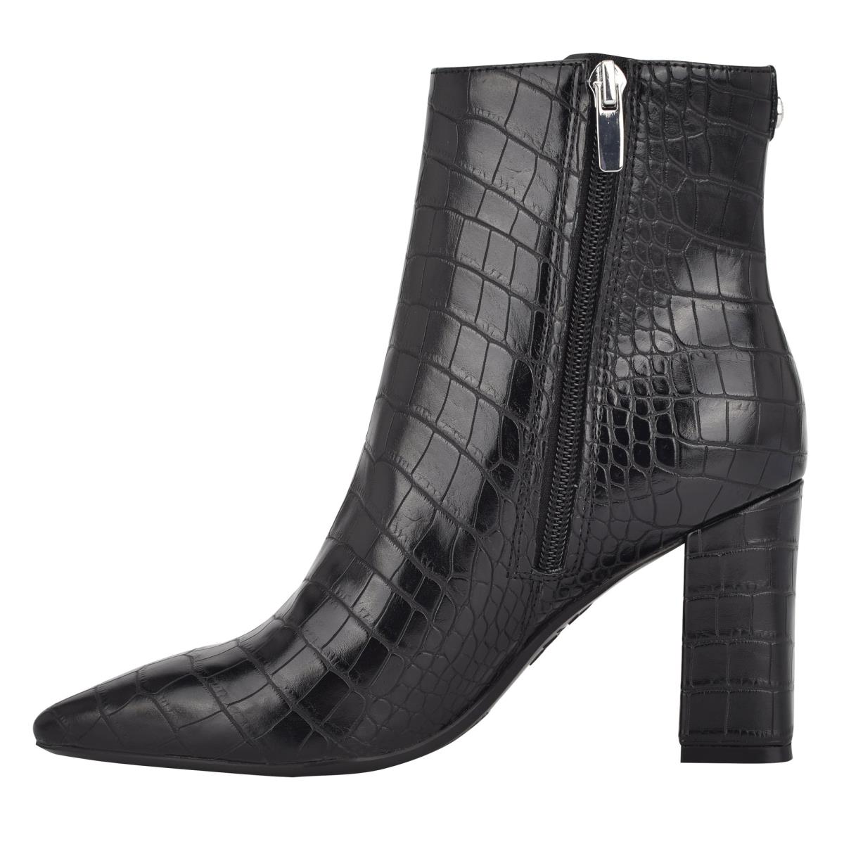 Booties Nine West Cacey 9x9 Heeled Mujer Negras | 9528QYRPN