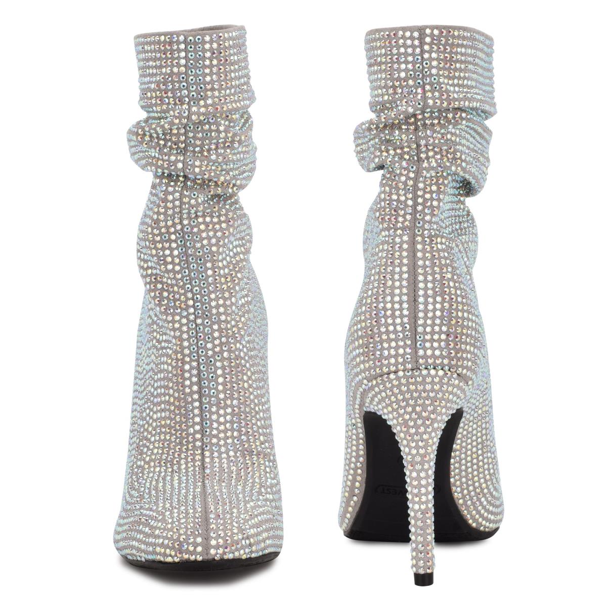 Booties Nine West Dazzle Dress Mujer Gris | 7531VJBNY