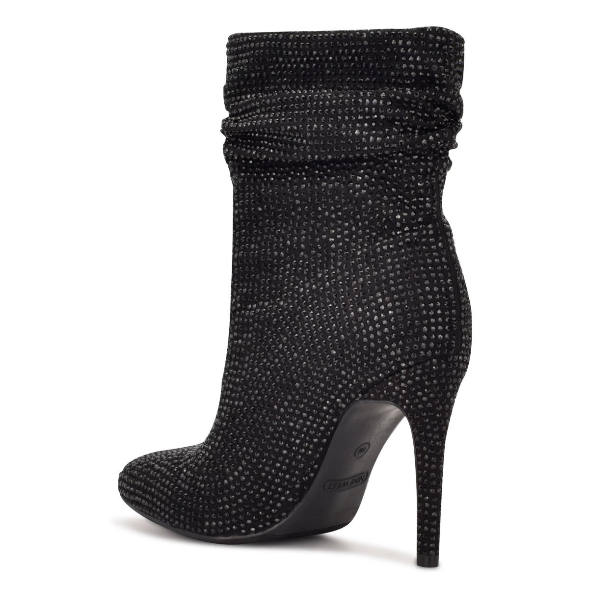 Booties Nine West Dazzle Dress Mujer Negras | 4972YRWTS