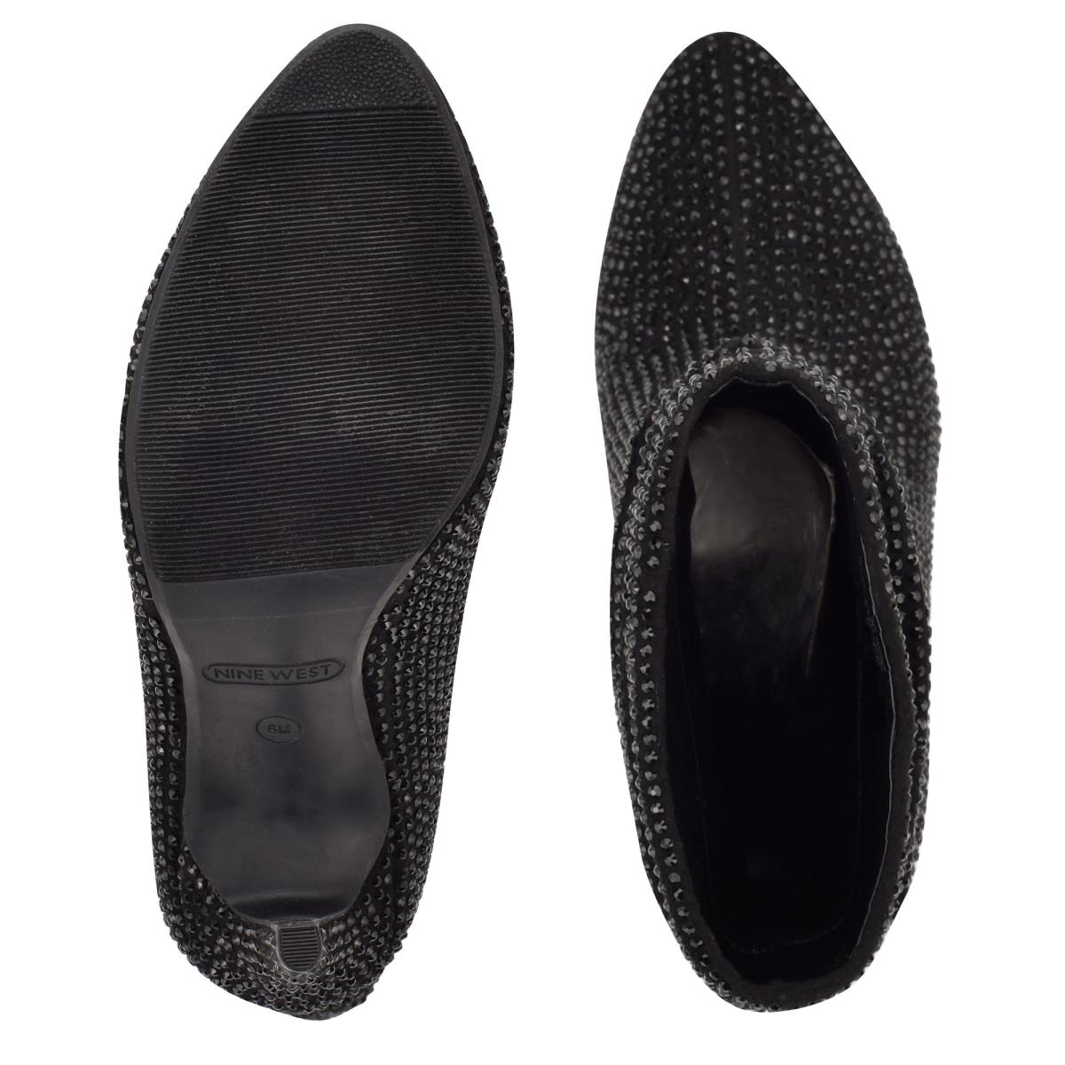 Booties Nine West Dazzle Dress Mujer Negras | 4972YRWTS