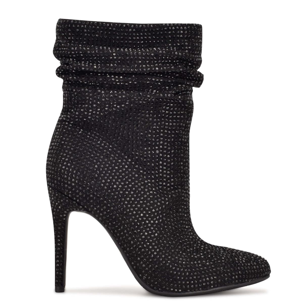 Booties Nine West Dazzle Dress Mujer Negras | 4972YRWTS