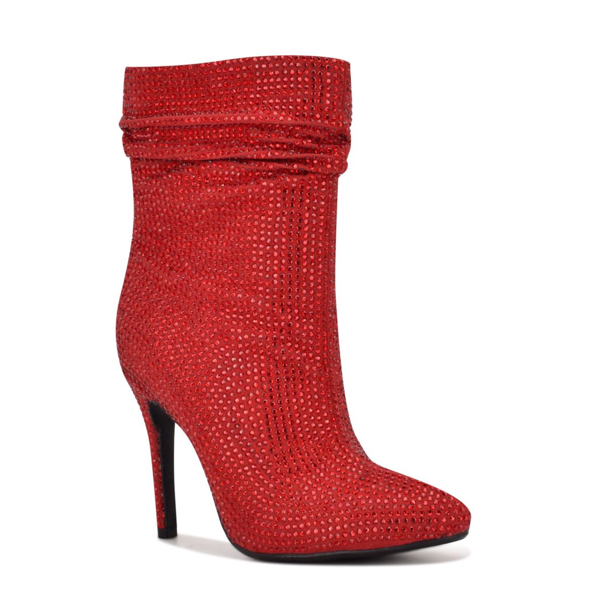 Booties Nine West Dazzle Dress Mujer Rojas | 5497FIHBV