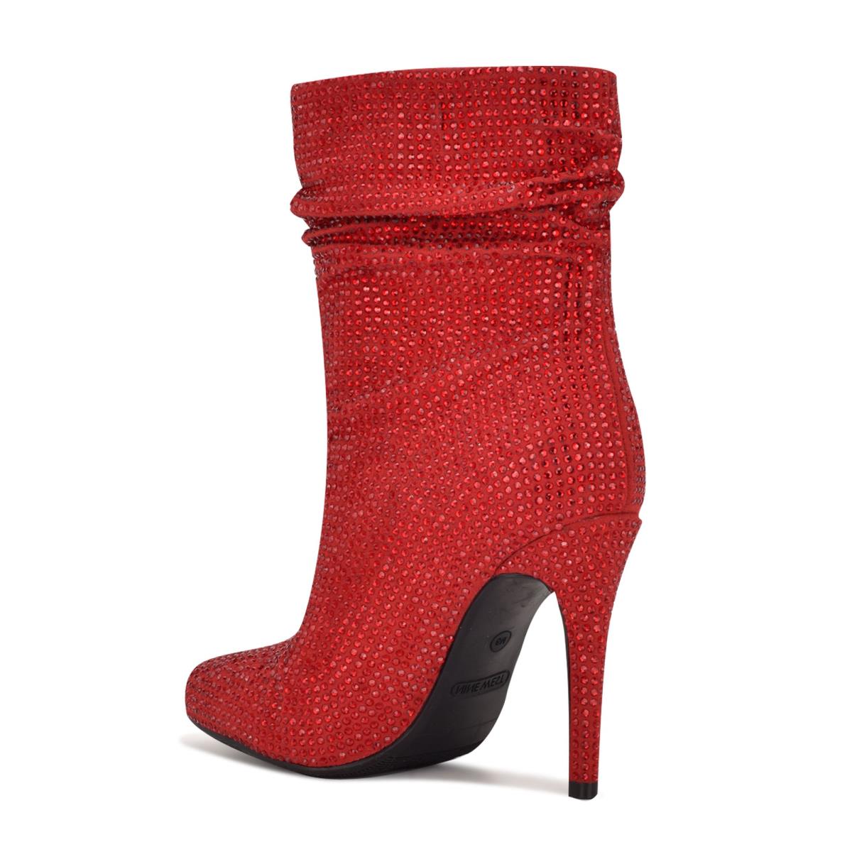 Booties Nine West Dazzle Dress Mujer Rojas | 5497FIHBV