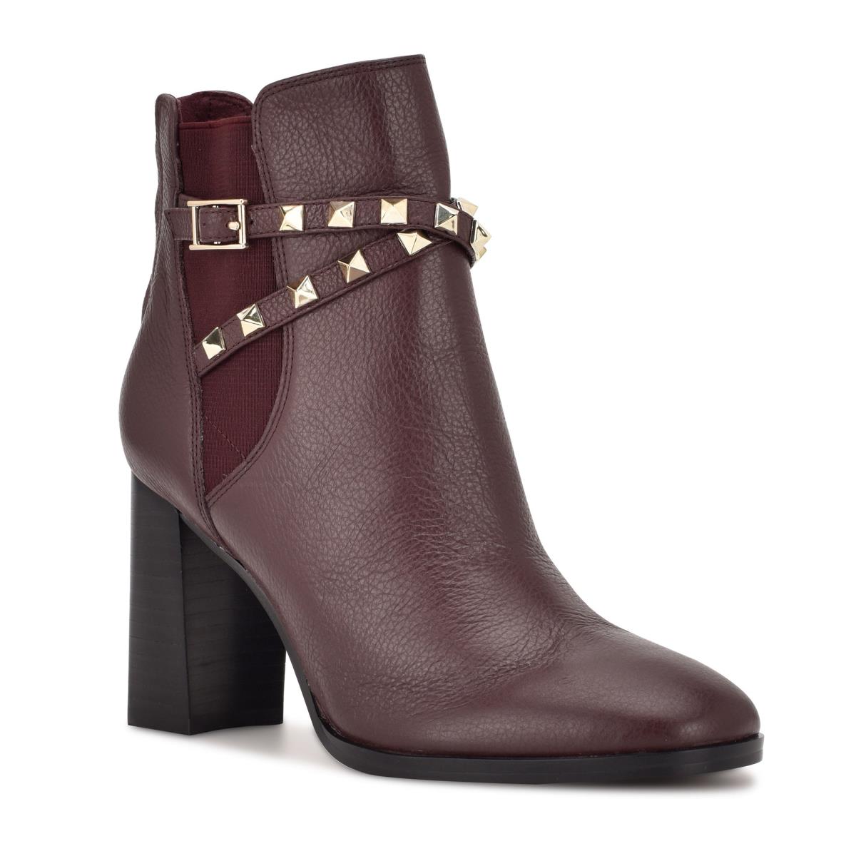 Booties Nine West Donda Heeled Mujer Marrones | 4287KYSLH