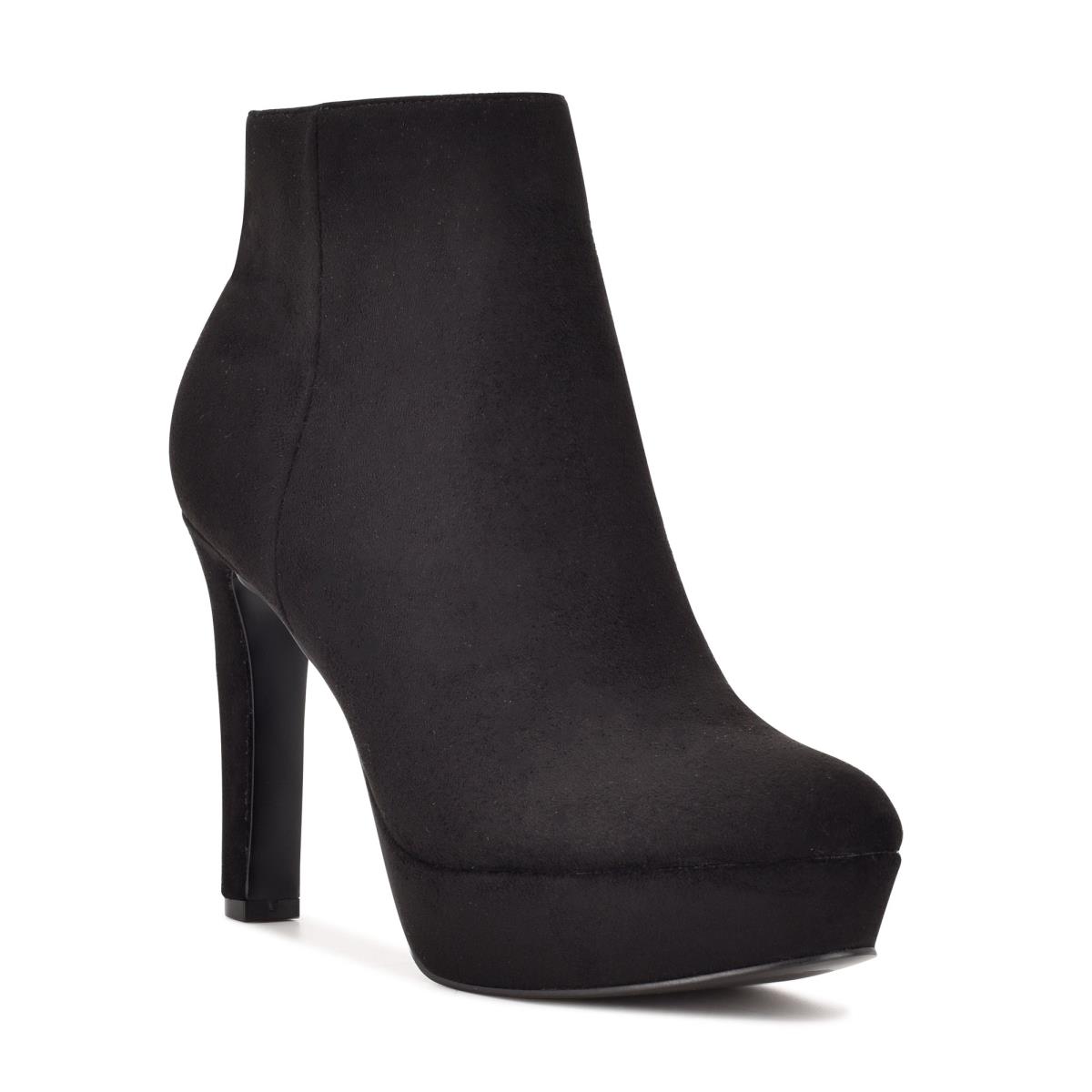 Booties Nine West Glowup Platform Mujer Negras | 0378DJNKE