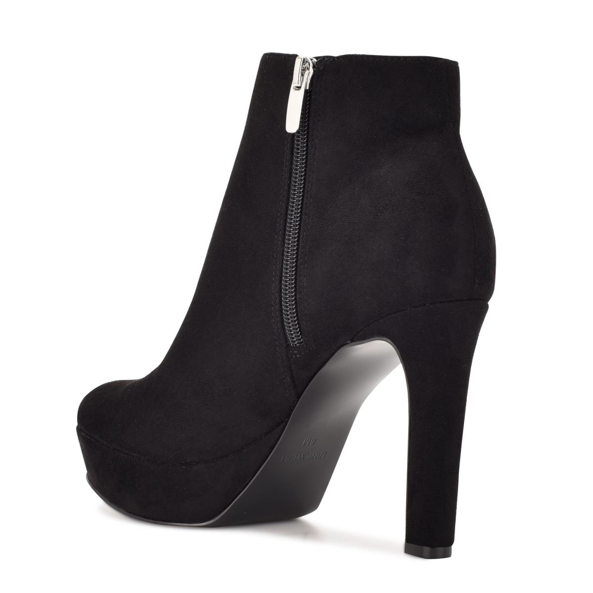 Booties Nine West Glowup Platform Mujer Negras | 0378DJNKE