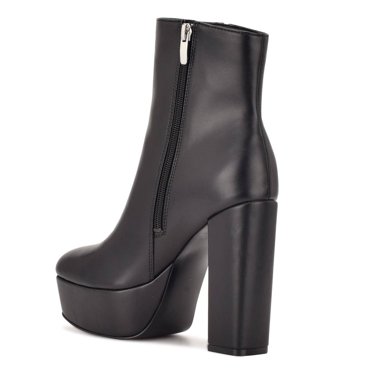 Booties Nine West Kerri Platform Mujer Negras | 2713FHTUB